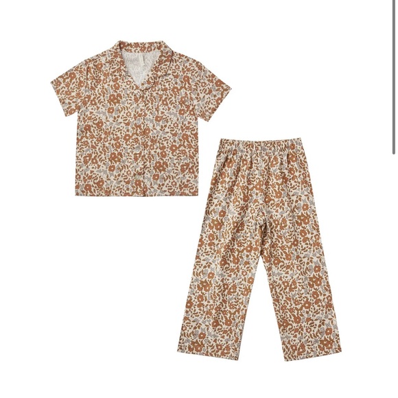 Rylee + Cru Organic Bedtime Set Bloom NWT - Picture 1 of 3